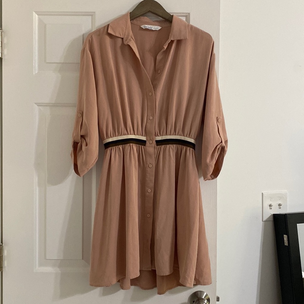 Zara Button Down Dress Size M